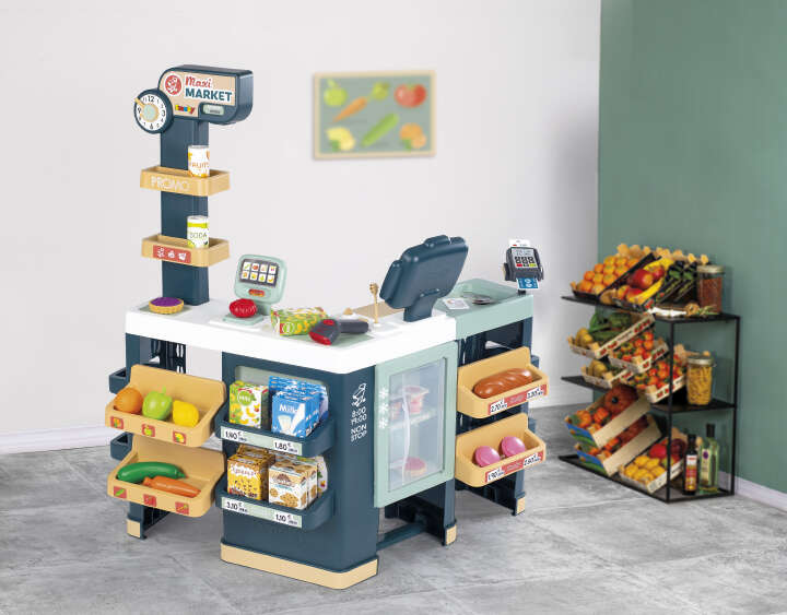 Smoby Kinder-Supermarkt Maxi mit Einkaufswagen